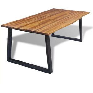 SWEIKO Dining Table Solid Acacia Wood 200x90 cm VDTD11635