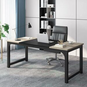 Tribesigns - 70.8¡±Executive Desk, Large Office Computer Desk with Thicken Frame, Modern Simple Workstation Business Furniture for Home Office,