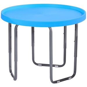 TUFFSPOT Tuff Spot Round Junior Mixing Play Tray 60cm with Height Adjustable Stand - blue - Sky Blue