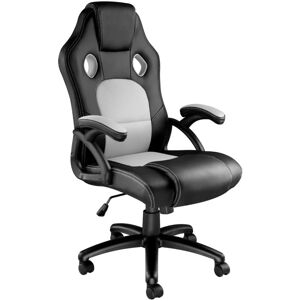 Tectake - Tyson Office Chair - gaming chair, office chair, chair - black/grey - black/grey