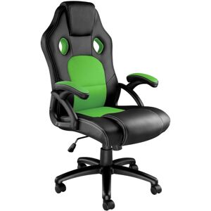 Tectake - Tyson Office Chair - gaming chair, office chair, chair - black/green - black/green