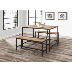 BIRLEA Urban Dining Table & Bench Set