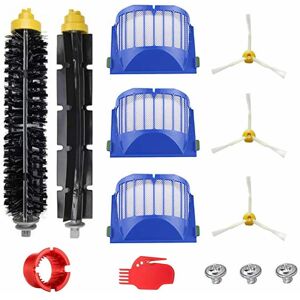 Vacuum Attachment--Sweeping Attachments Compatible with iRobot Roomba 600 Series Flex Brushes, Filters and Side Brushes Denuotop