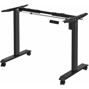 SONGMICS Vasagle Electric Standing Desk Frame, without Desktop, Continuous Height Adjustment, Memory Function, Steel, Black LSD018B11