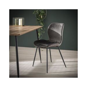 FURNWISE Velvet dining chair Golf Anthracite - Anthracite