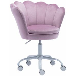 WAHSON OFFICE CHAIRS Velvet Kids Desk Chair Swivel Computer Chair for Children Girls Study Office, Height Adjustable, Purple