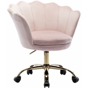 Wahson Office Chairs - Velvet Office Chair Swivel Desk Chair Height Adjustable Task Chair for Home Office, Velvet, Light Pink - Light Pink