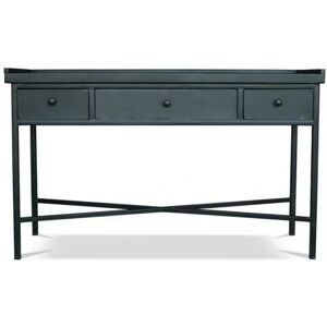 PRIVATEFLOOR Vintage industrial console 3 drawers steel Black Metal, Metal - Black