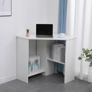 Wellington - White Computer Desk pc Laptop Table Corner Home Office Study Gaming - White