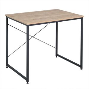 Woltu - Computer Desk Black Office Desk Writing pc Laptop Table Dining Gaming Table TSB03hei