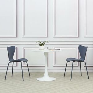 Mmilo Modern - x2 Plastic Stackable Navy Chairs