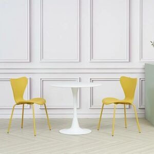 Mmilo Modern - x2 Plastic Stackable Yellow Chairs