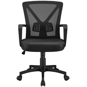 Yaheetech - Mesh Office Chair Executive Desk Chair, Black