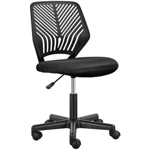 Yaheetech - Office Chair Durable Desk Chair Adjustable Swivel Chair, Black