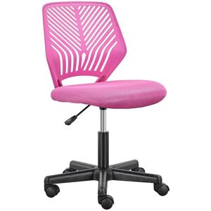 Yaheetech - Office Chair Durable Desk Chair Adjustable Swivel Chair, Rose Red