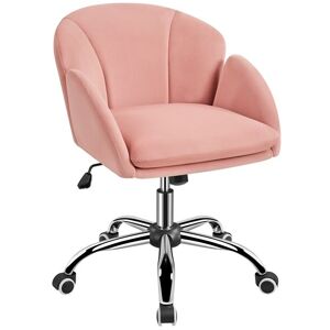 Yaheetech - Rolling Desk Chair Office Chair for Home/Office, Pink