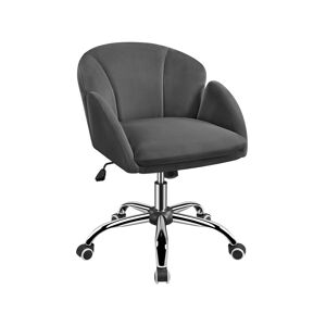 Yaheetech - Rolling Desk Chair Office Chair for Home/Office, Dark Gray