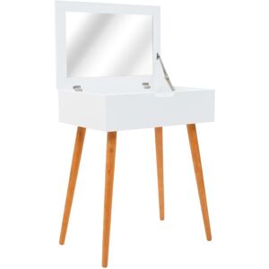 FJRDECO Zane Dressing Table with Mirror by Fjørde & Co - White