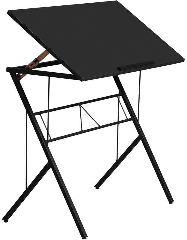 Vinsetto - Adjustable Laptop Stand Tilt Writing Desk Workstation w/ Stopper - Black