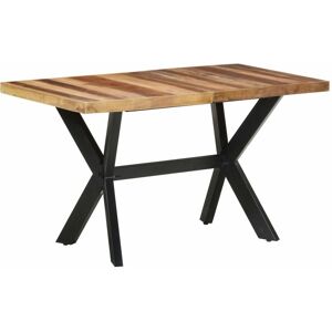 Vidaxl - Dining Table 140x70x75 cm Solid Wood with Honey Finish