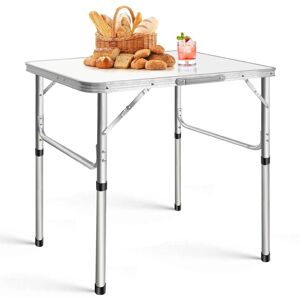 DAYPLUS 2.6ft Portable Folding Camping Table 2ft Small Lightweight with Adjustable Height