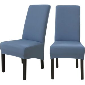 TINOR 6PCS Universal Dining Chair Cover Stretch Microfiber Washable Chair Covers for Wedding Hotel
