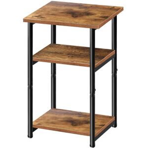 BRIEFNESS Bedside Side Table Narrow End Table Bedside Tables Small Table Metal Frame