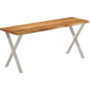 Vidaxl - Bench with Live Edge 105 cm Solid Wood Acacia
