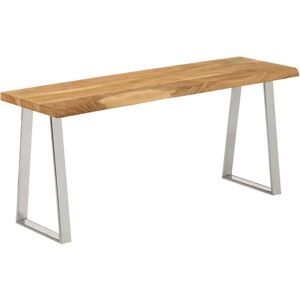 Vidaxl - Bench with Live Edge 105 cm Solid Wood Acacia