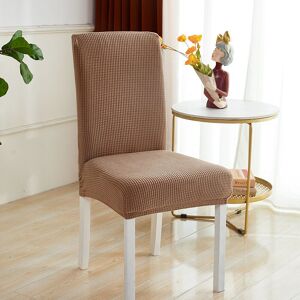 LINGHHANG Brown) 6 Pieces Stretch Chair Cover, Dining Room Chair Protector Slipcover, Washable