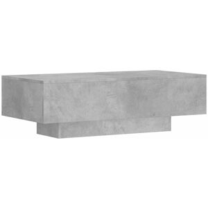 Vidaxl - Coffee Table Concrete Grey 100x49.5x31 cm Engineered Wood