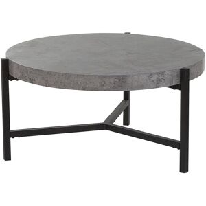 Beliani - Modern Industrial Round Coffee Table Tripod Base Concrete Effect ø 70 cm Bonita