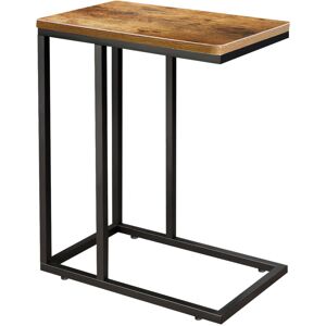 Briefness - Coffee Table Side End Tables Laptop Desk Bedside Sofa Wooden Metal Frame Tables