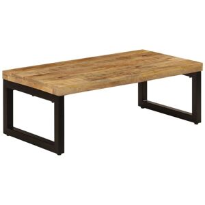 Bonnevie - Coffee Table,Center table,Low table 100x50x35 cm Solid Mango Wood and Steel VSVS98426
