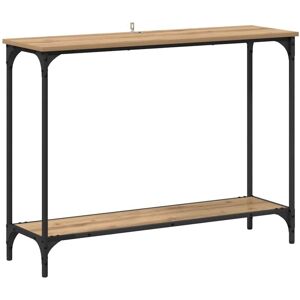 Console Table Artisan oak 101 x 30.5 x 75 cm Engineered wood vidaXL