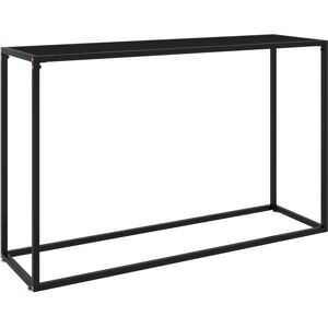 Console Table Black 120x35x75 cm Tempered Glass vidaXL