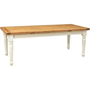 Biscottini - Solid wood table 180x100 cm Dining room and kitchen table Extendable table Rectangular coffee table Artisan Made in Italy