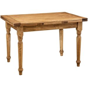 BISCOTTINI Solid wood table 120x80 cm Extendable table Dining and kitchen table Made in Italy Handcrafted Rectangular coffee table