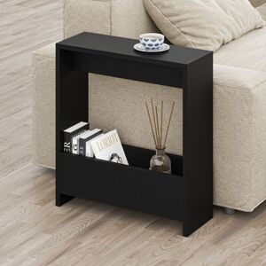 Decortie - Simpi Modern Side End Table Multipurpose With Creativeness h 60cm 2 Tier - Black Bute - Black Bute
