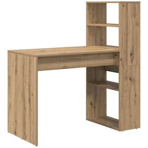 Vidaxl - Desk with Shelf Artisan oak 113 x 54 x 120 cm Engineered wood