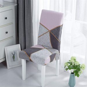 Linghhang - Dining Chair Cover, Patchwork Printed Chair Cover Washable Stretch Wedding Hotel Restaurant Decor, Style a