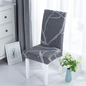 Linghhang - Dining Chair Cover, Patchwork Printed Chair Cover Washable Stretch Wedding Hotel Restaurant Decor, Style b