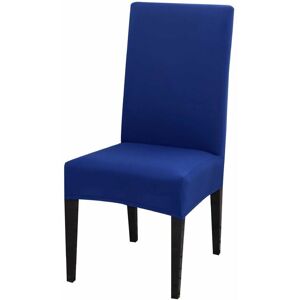 HOOPZI Dining Chair Covers High Back Polyester Spandex Elastic Dining Chair Slipcovers Protector Kitchen Chair Seat Covers, Washable & Removable (Lake Blue,