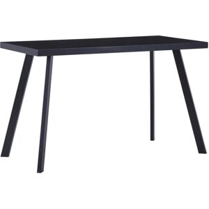 Bonnevie - Dining Table,Dinner table,Eating table Black 120x60x75 cm Tempered Glass VSVS420456