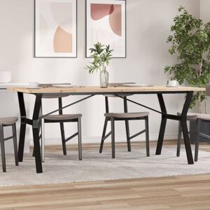 Bonnevie - Dining Table,Dinner table,Eating table Y-Frame 180x90x75.5 cm Solid Wood Pine and Steel VSVS238432