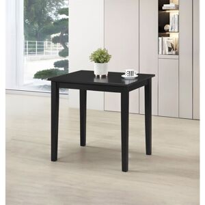 Hallowood Furniture - Ledbury Rectangular Black Dining Table, Modern Breakfast & Dinner Wooden Small Table for Home, Restaurant or Cafe, Occasional