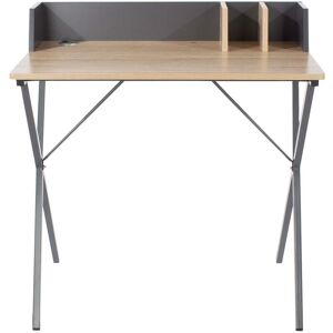 Home Source - Home Office Oak Compact Desk Computer Table Study pc Laptop Writing Workstation