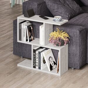 Decortie - Homemania Modern Side End Coffee Table Multipurpose h 60cm 5 Tier - Ancient White - Ancient White