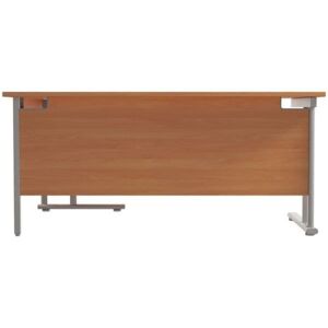 Jemini Cantilever Right Hand Radial Desk 1800mm Beech/Silver - KF807827