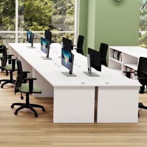 Jemini Right Hand Radial Panel End Desk 1600X1200mm Nova Oak - KF805083